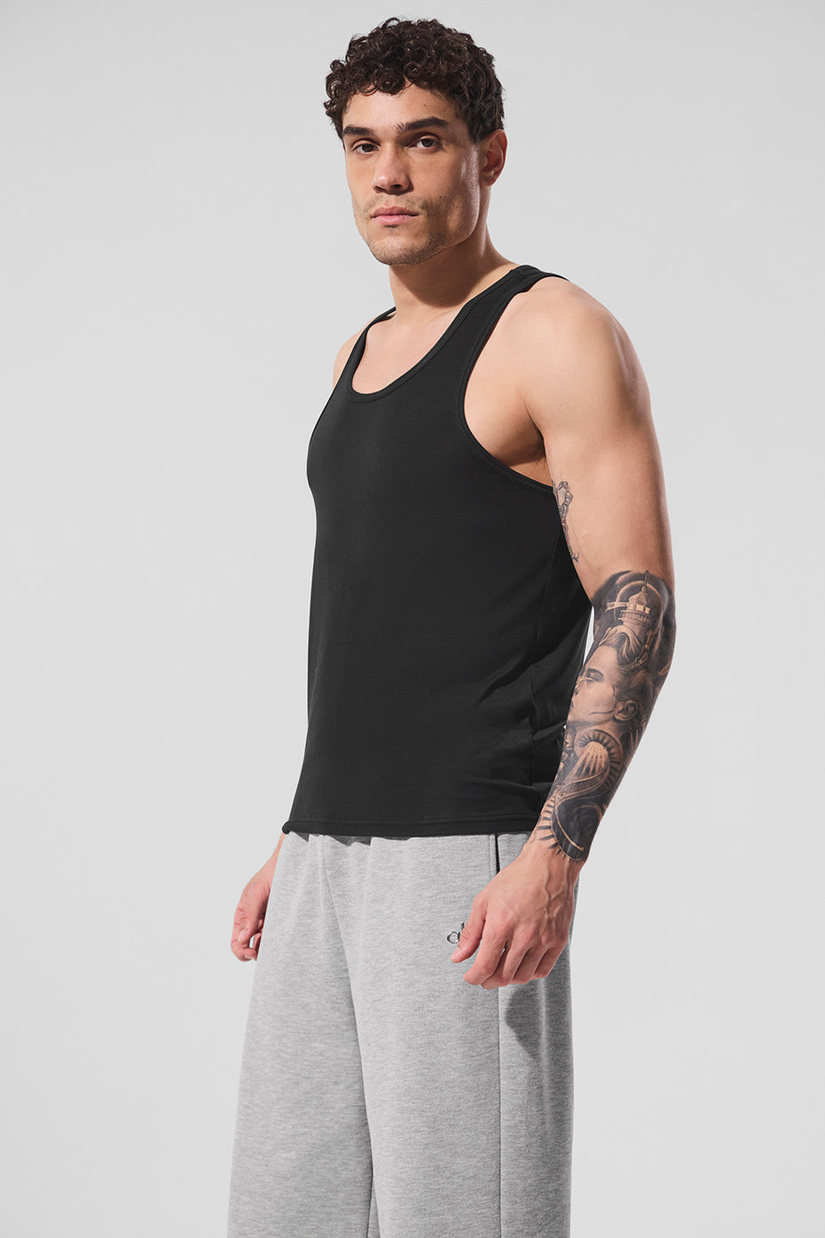 Everyday Modal Rib Tank Top — Black
