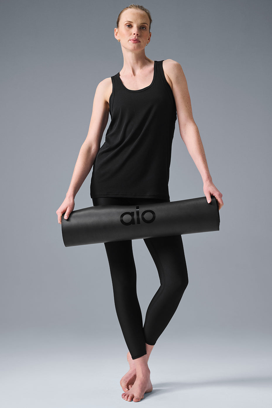 Everyday Modal Rib Tank Top — Black