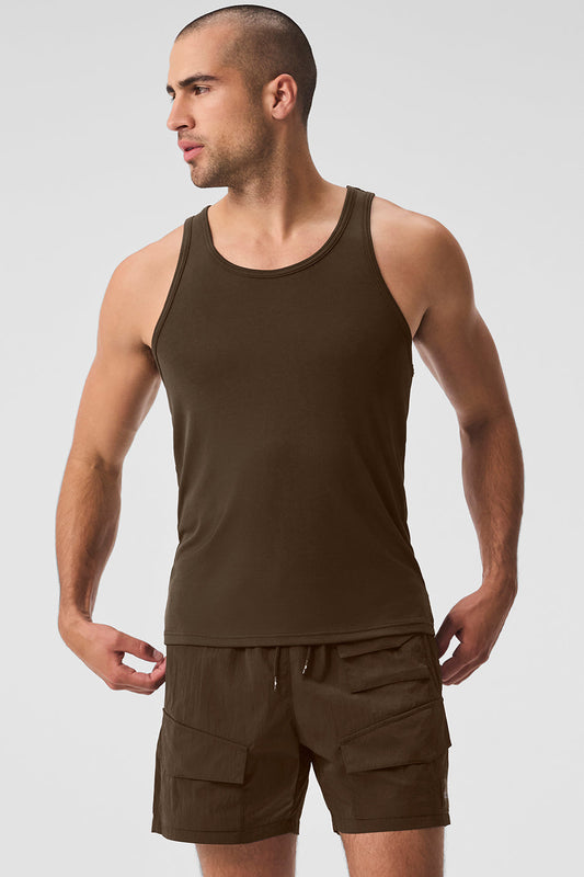 Everyday Modal Rib Tank Top — Espresso