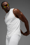 Vapor Muscle Tank Top — White