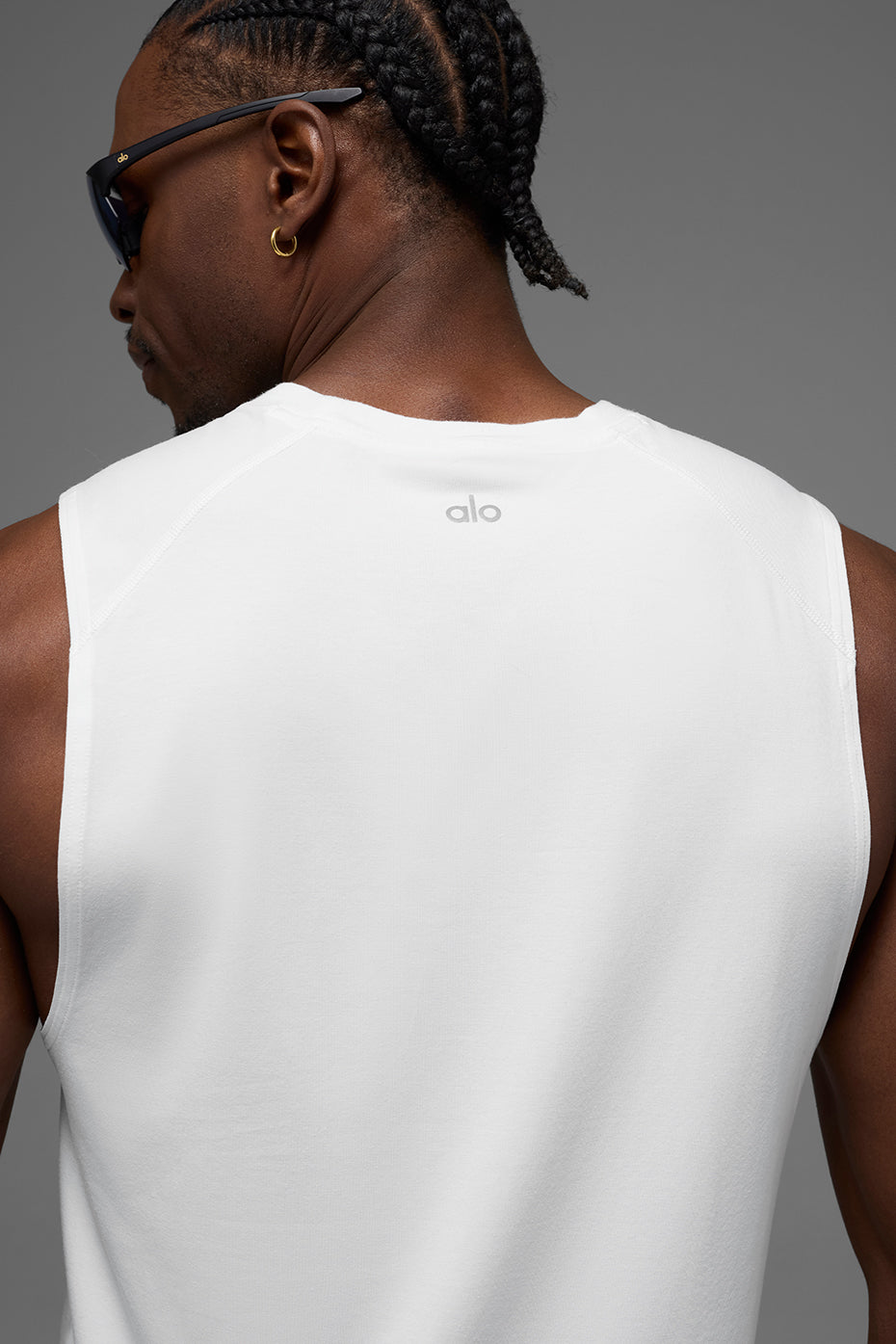Vapor Muscle Tank Top — White