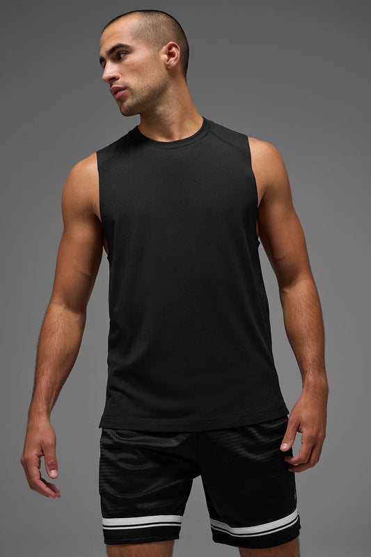 Vapor Muscle Tank Top — Black