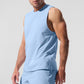 Vapor Muscle Tank Top — Seashell Blue