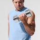 Vapor Muscle Tank Top — Seashell Blue