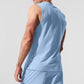 Vapor Muscle Tank Top — Seashell Blue