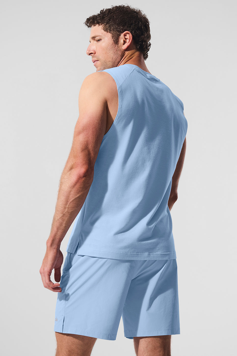 Vapor Muscle Tank Top — Seashell Blue