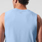 Vapor Muscle Tank Top — Seashell Blue