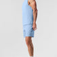 Vapor Muscle Tank Top — Seashell Blue