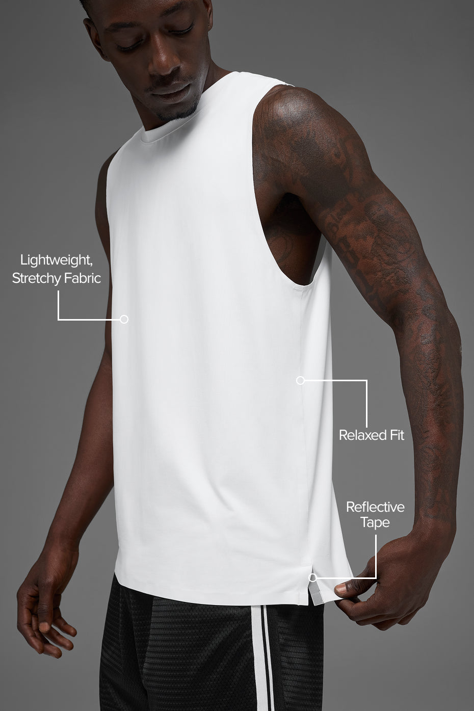 Idol Muscle Tank Top — White