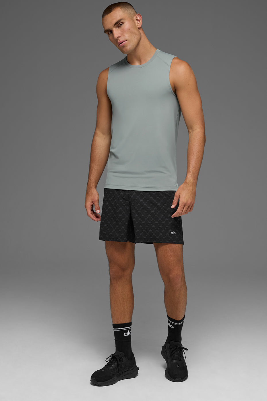 Idol Muscle Tank Top — Lunar Grey