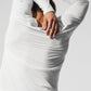 Triumph Long‑Sleeve Tee — White