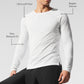 Triumph Long‑Sleeve Tee — White