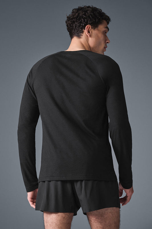 Triumph Long‑Sleeve Tee — Black