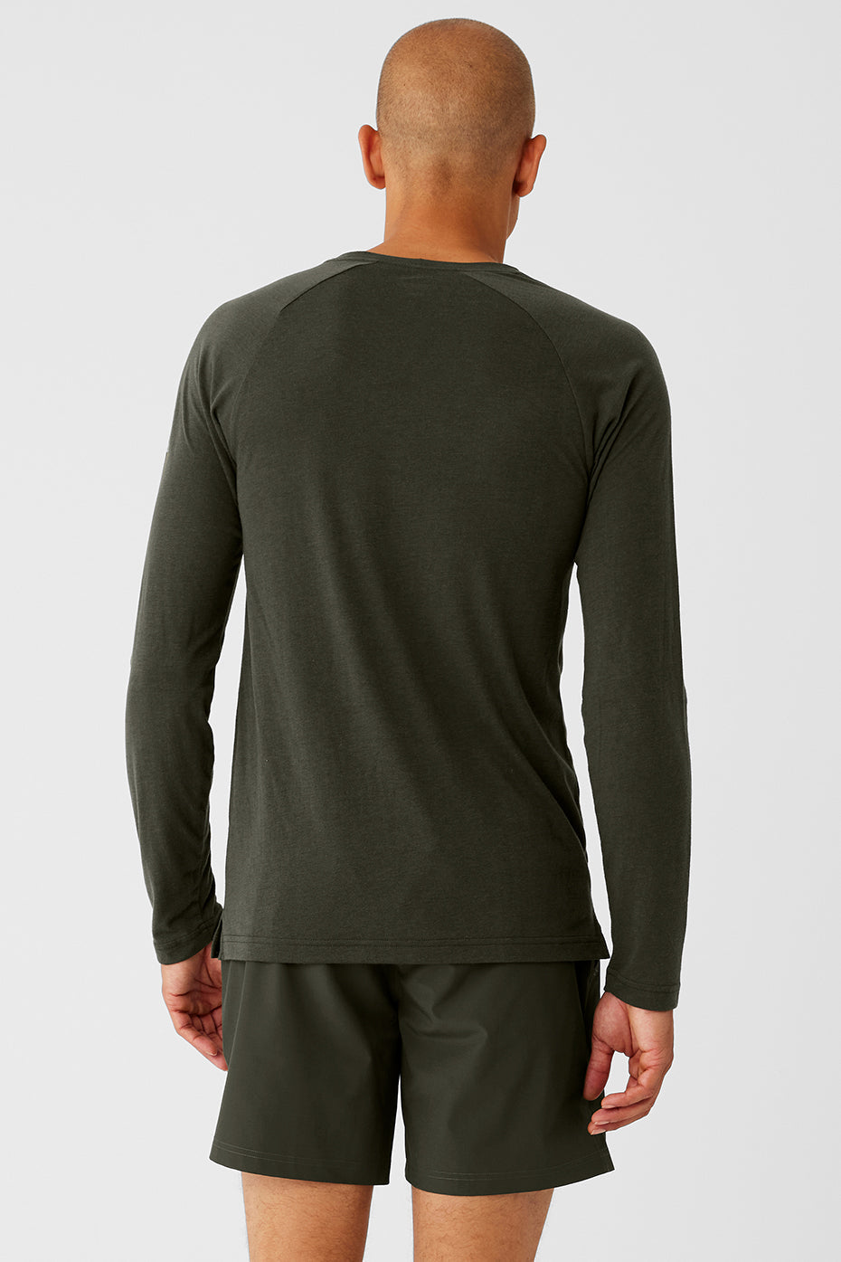 Triumph Long‑Sleeve Tee — Stealth Green