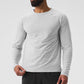 Idol Long‑Sleeve Performance Tee — Titanium