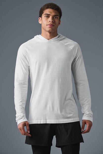 Core Hooded Runner — White