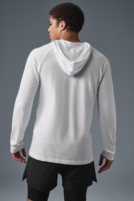 Core Hooded Runner — White