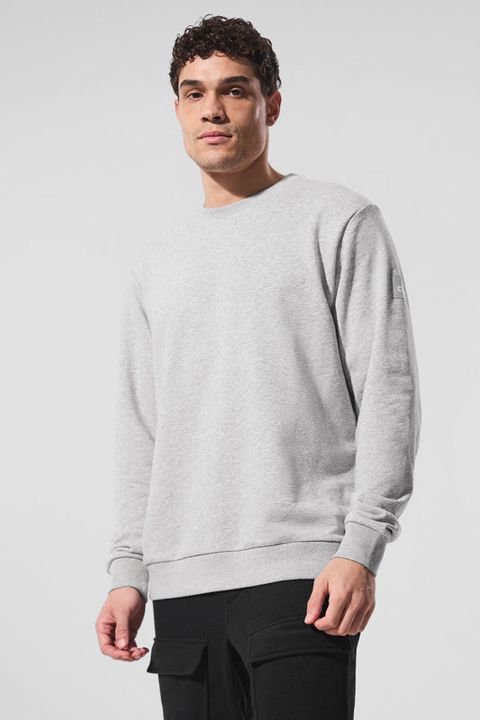 Qualifier Crewneck — Athletic Heather Grey