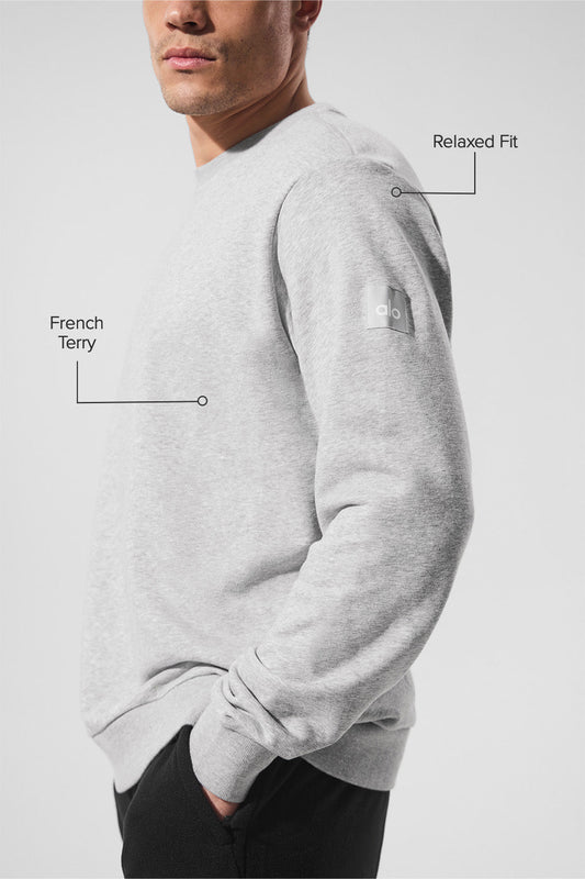 Qualifier Crewneck — Athletic Heather Grey