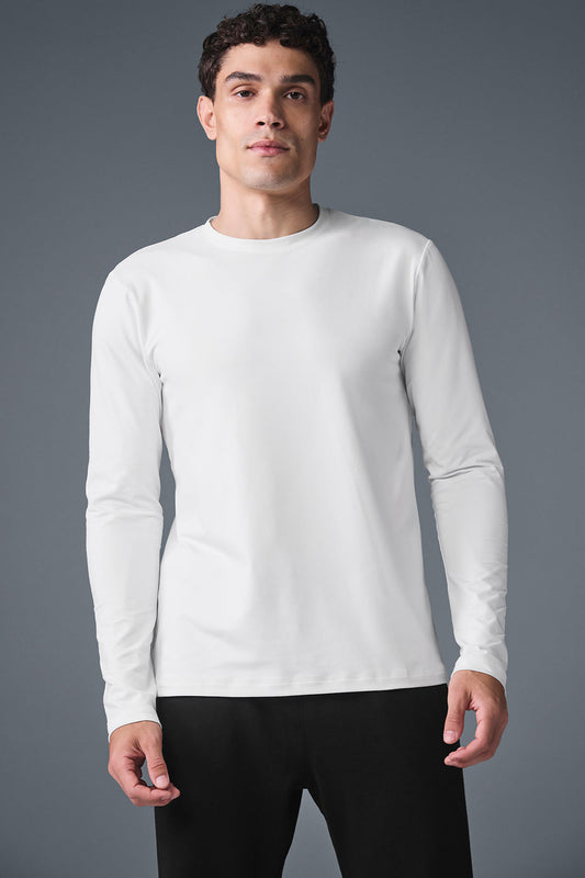 Conquer Reform Crewneck Long‑Sleeve — White
