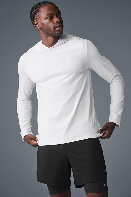 Conquer Reform Long‑Sleeve With Hood — White