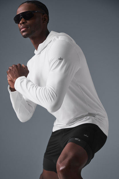 Conquer Reform Long‑Sleeve With Hood — White