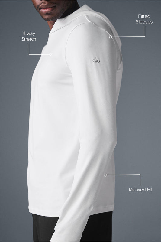 Conquer Reform Long‑Sleeve With Hood — White