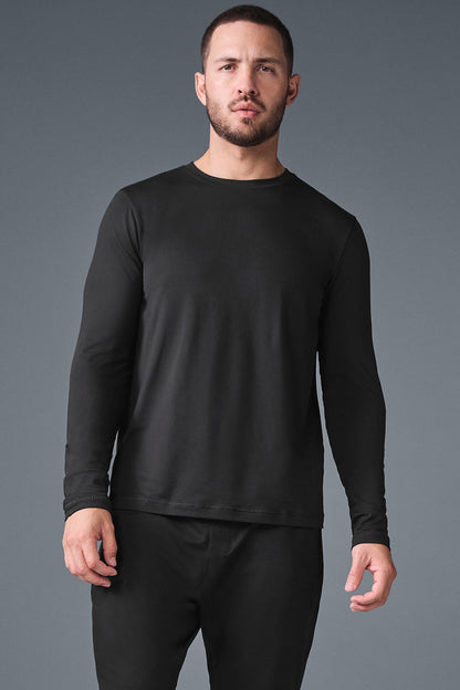 Conquer Reform Crewneck Long‑Sleeve — Black