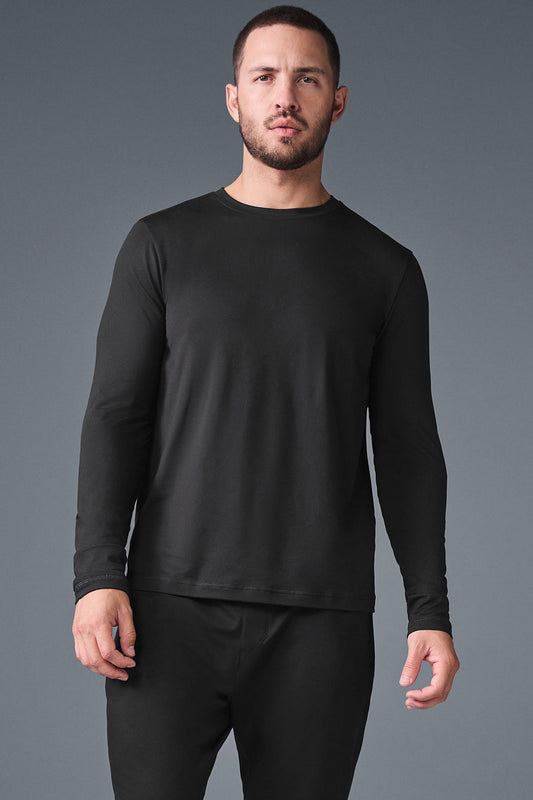 Conquer Reform Crewneck Long‑Sleeve — Black