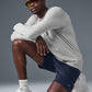 Conquer Reform Crewneck Long‑Sleeve — Athletic Heather Grey