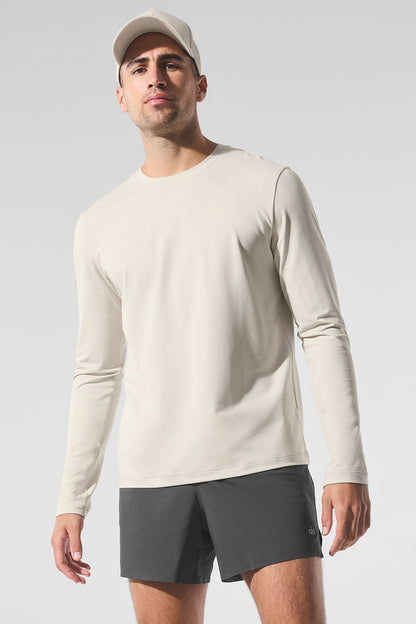 Conquer Reform Crewneck Long‑Sleeve — Bone