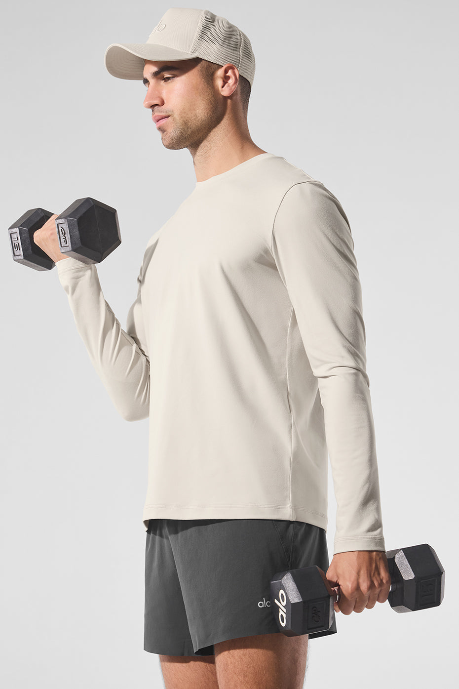 Conquer Reform Crewneck Long‑Sleeve — Bone