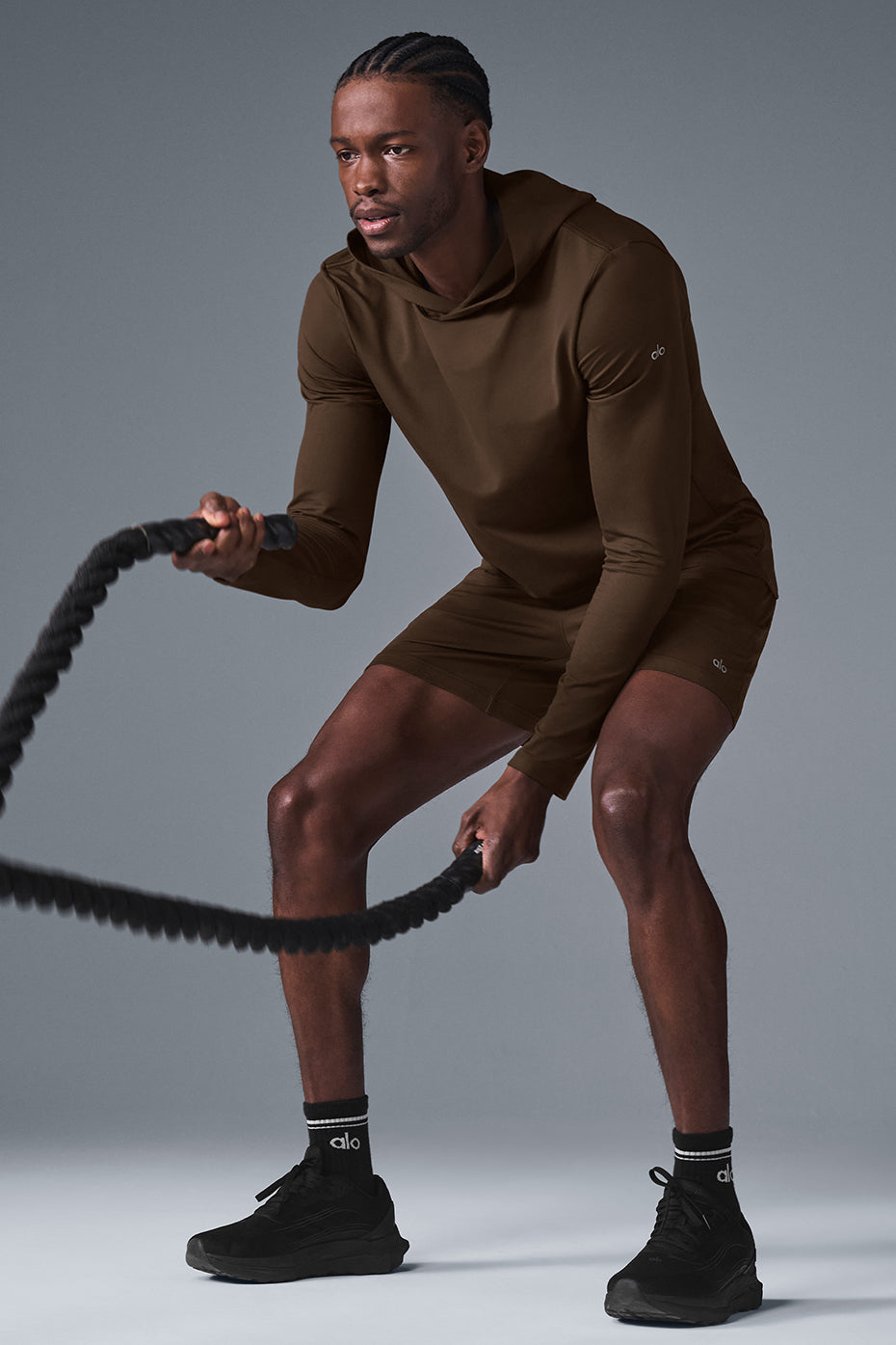 Conquer Reform Long‑Sleeve With Hood — Espresso