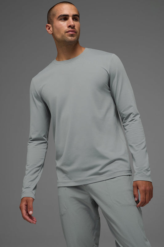 Conquer Reform Crewneck Long‑Sleeve — Lunar Grey