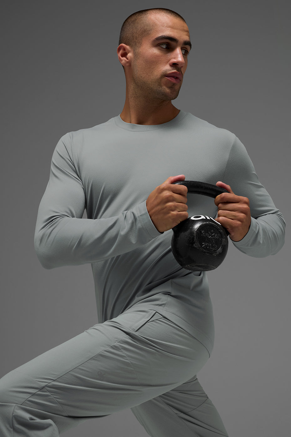 Conquer Reform Crewneck Long‑Sleeve — Lunar Grey