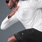 Conquer 1/4 Zip Reform Long‑Sleeve — White