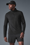 Conquer 1/4 Zip Reform Long‑Sleeve — Black