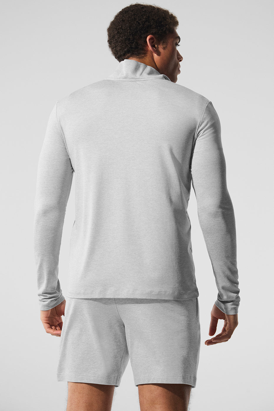 Conquer 1/4 Zip Reform Long‑Sleeve — Athletic Heather Grey