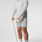 Conquer 1/4 Zip Reform Long‑Sleeve — Athletic Heather Grey