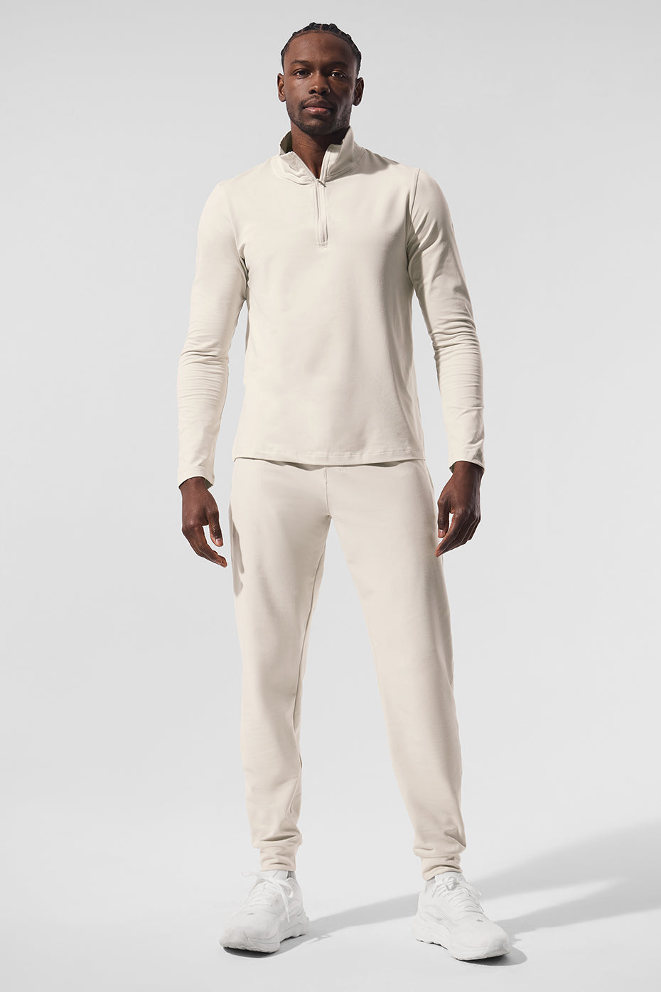Conquer 1/4 Zip Reform Long‑Sleeve — Bone