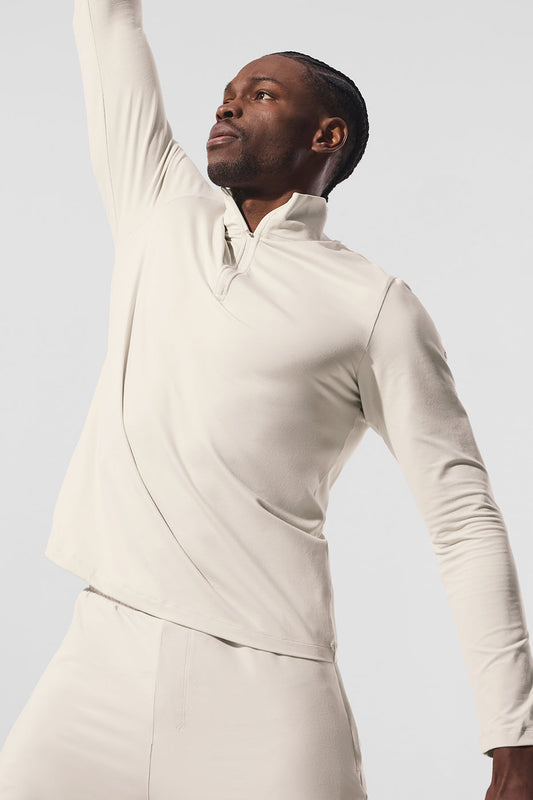 Conquer 1/4 Zip Reform Long‑Sleeve — Bone