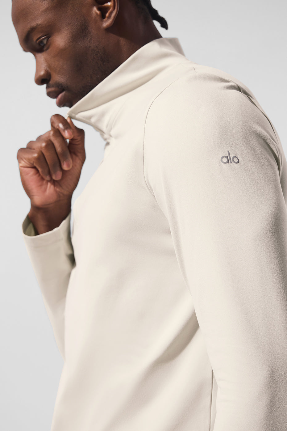 Conquer 1/4 Zip Reform Long‑Sleeve — Bone