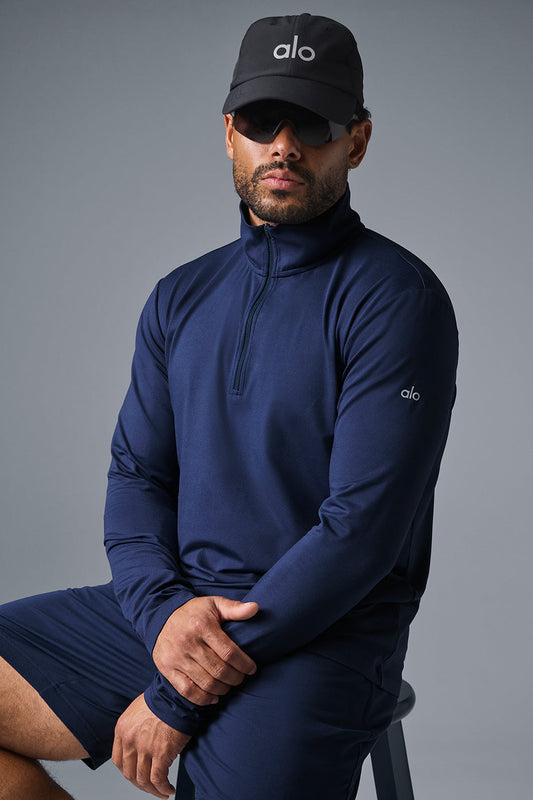 Conquer 1/4 Zip Reform Long‑Sleeve — Navy