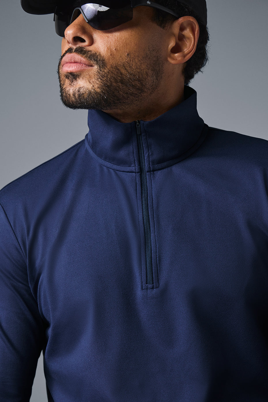 Conquer 1/4 Zip Reform Long‑Sleeve — Navy
