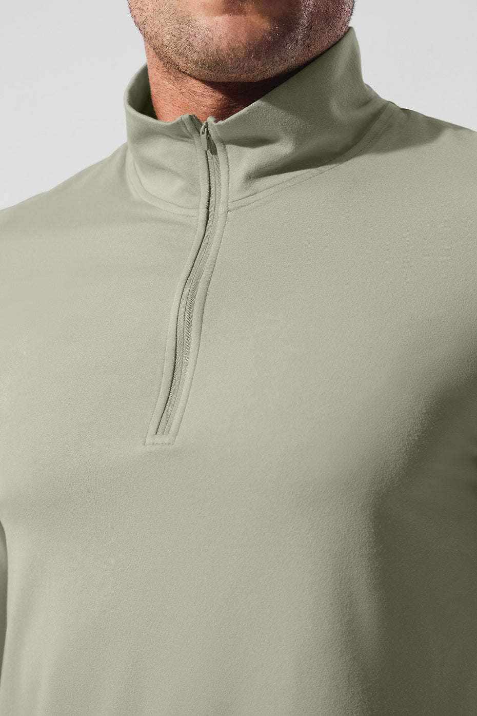 Conquer 1/4 Zip Reform Long‑Sleeve — Limestone