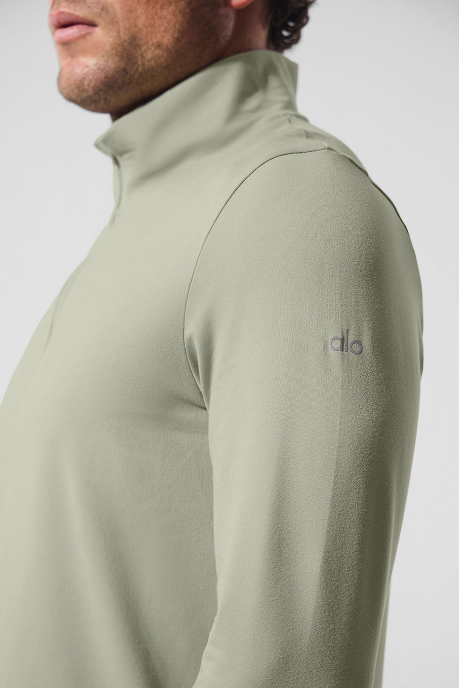 Conquer 1/4 Zip Reform Long‑Sleeve — Limestone