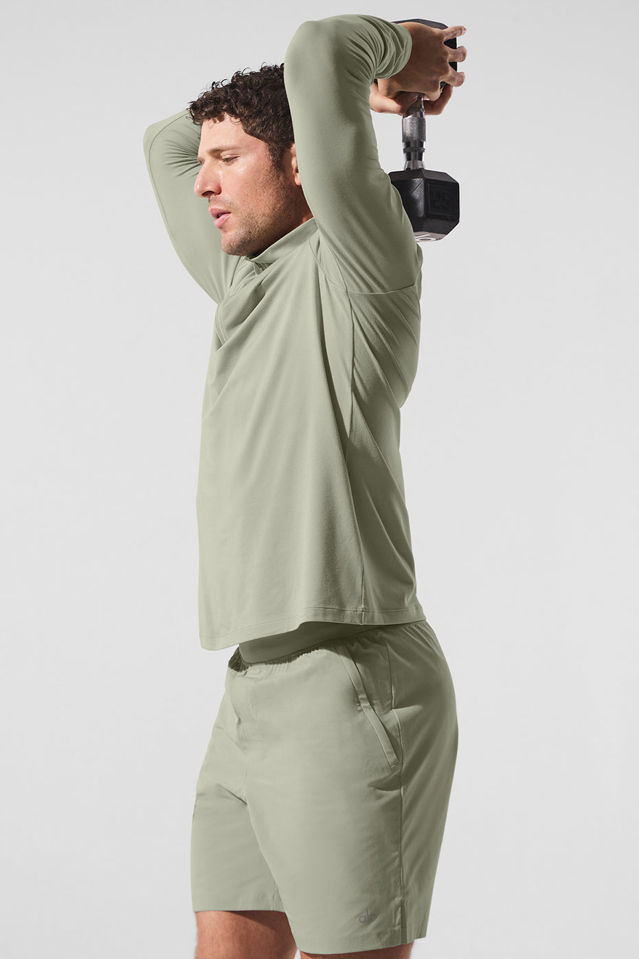 Conquer 1/4 Zip Reform Long‑Sleeve — Limestone