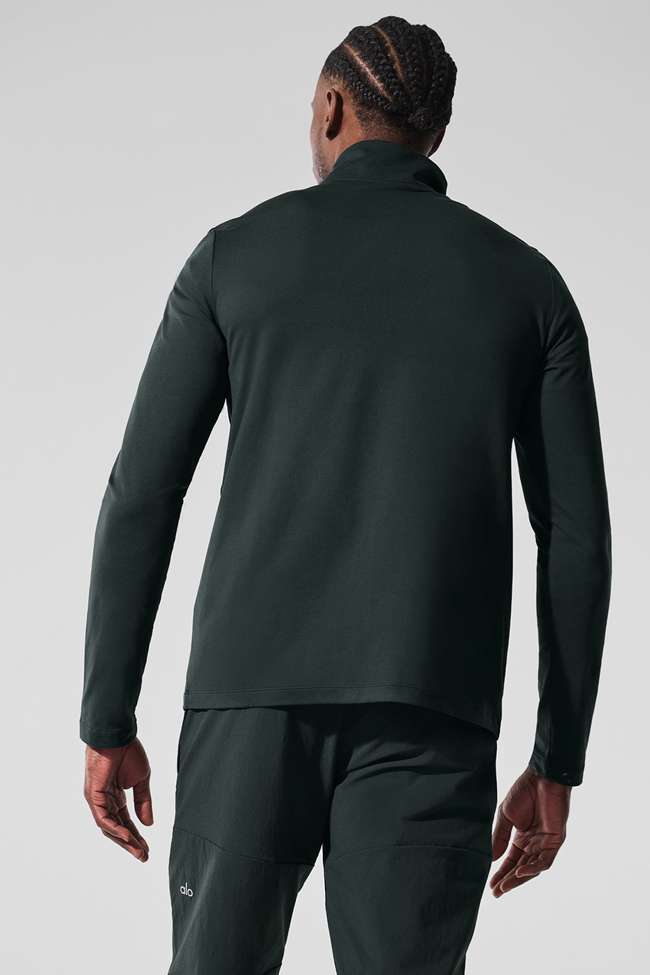 Conquer 1/4 Zip Reform Long‑Sleeve — Charcoal Green