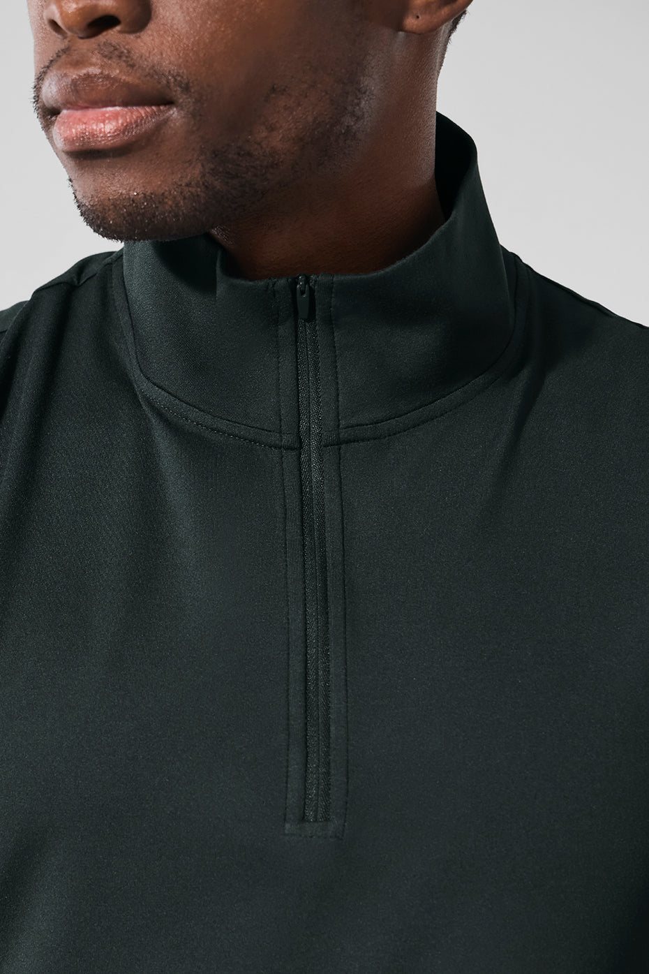 Conquer 1/4 Zip Reform Long‑Sleeve — Charcoal Green