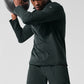 Conquer 1/4 Zip Reform Long‑Sleeve — Charcoal Green